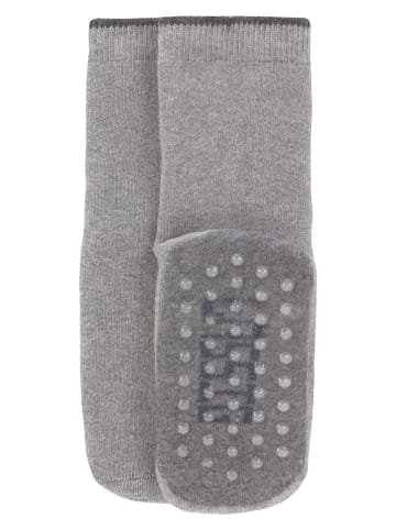 Lässig 2er-Set: ABS-Socken in Grau/ Beige