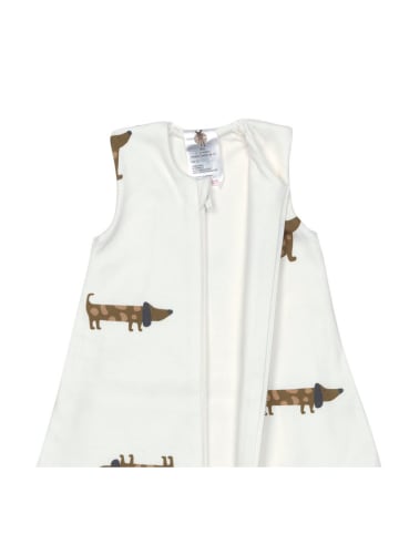 Lässig Schlafsack mit Füßen "Dog" in Creme - 1 TOG