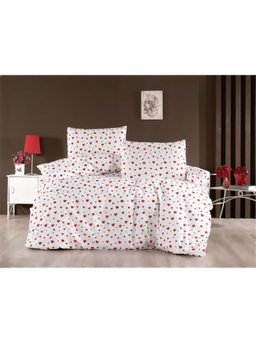 Mijolnir Beddengoedset "Hearty" rood/wit
