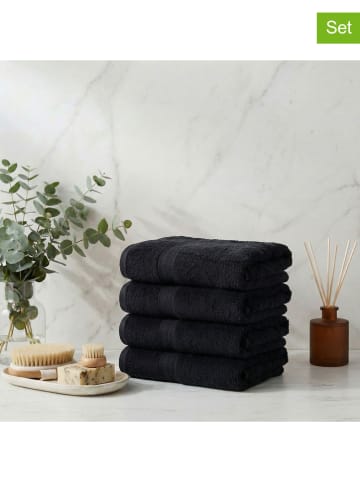 Mijolnir 4er-Set: Handtücher in Schwarz