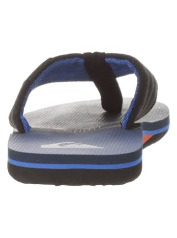 Quiksilver Zehentrenner in Schwarz/ Blau