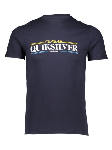 Quiksilver Koszulka "Gradient Lines" w kolorze granatowym