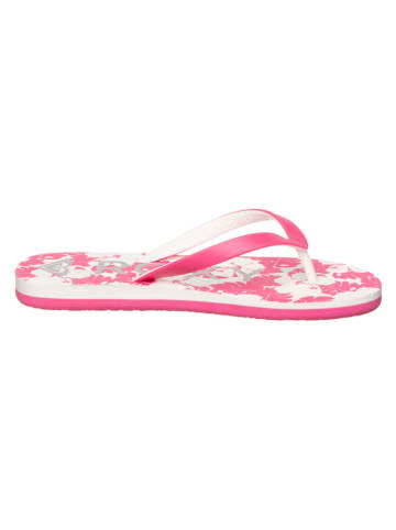 Roxy Japonki "Tahiti VII" w kolorze różowo-białym