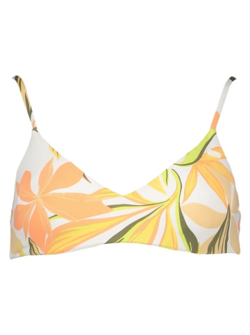 Roxy Bikini-Oberteil "Beach Classics" in Weiß/ Orange/ Gelb