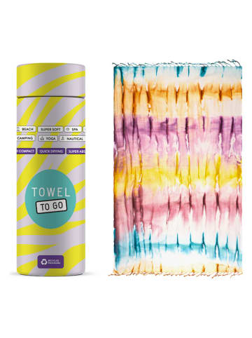 Samimi Strandtuch "Tie Dye" in Bunt - (L)180 x (B)100 cm