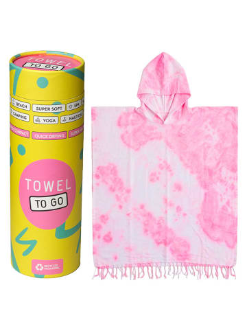 Towel to Go Poncho "Towel To Go - Laguna Neon Tie Dye" in Rosa - (L)180 x (B)100 cm