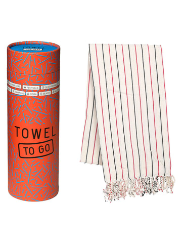 Samimi Strandtuch "Towel To Go - Galata" in Creme/ Rot/ Grün- (L)175 x (B)95 cm