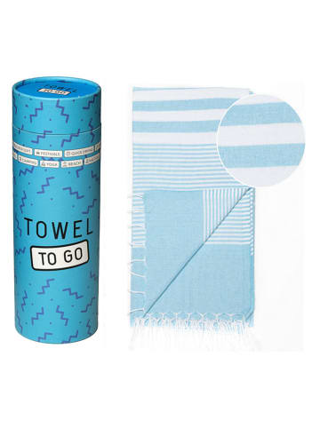 Towel to Go Strandtuch "Towel To Go - Malibu" in Hellblau - (L)175 x (B)100 cm