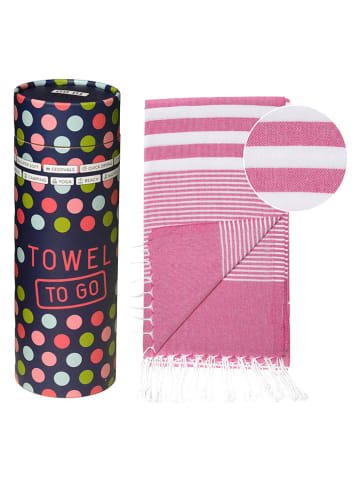 Samimi Strandtuch "Towel To Go - Malibu" in Pink - (L)175 x (B)100 cm