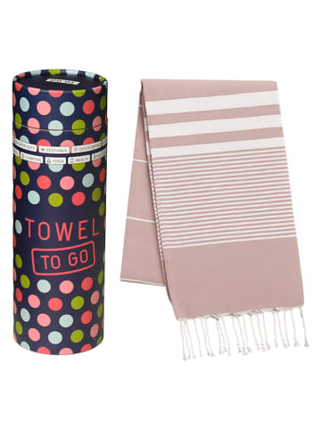 Towel to Go Strandtuch "Towel To Go - Malibu" in Rosa - (L)175 x (B)100 cm