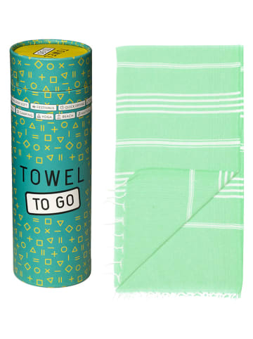 Towel to Go Strandtuch "Towel To Go - Ipanema" in Grün - (L)180 x (B)100 cm