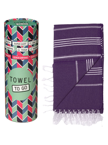 Samimi Strandtuch "Towel To Go - Ipanema" in Lila - (L)180 x (B)100 cm