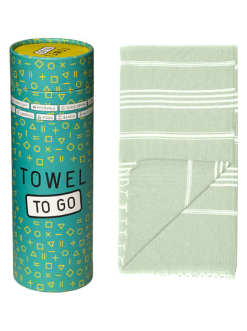 Towel to Go Strandtuch "Towel To Go - Ipanema" in Grün - (L)180 x (B)100 cm