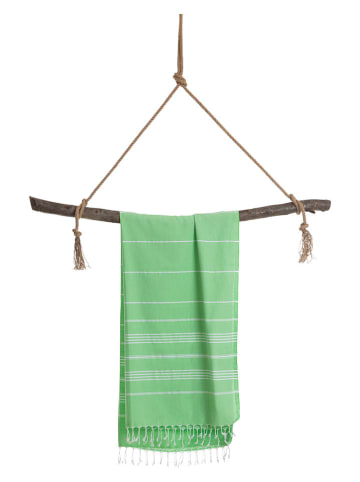Towel to Go Strandtuch "Towel To Go - Ipanema" in Grün - (L)180 x (B)100 cm