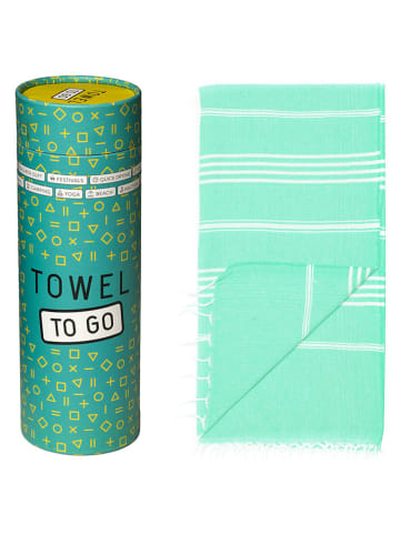 Samimi Strandlaken "Towel To Go - Capri" turquoise - (L)180 x (B)100 cm