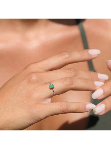DIAMANTA Gouden ring met saffier