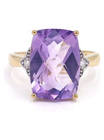 LE DIAMANTAIRE Gold-Ring "Pink Hill" mit Diamanten und Edelsteinen