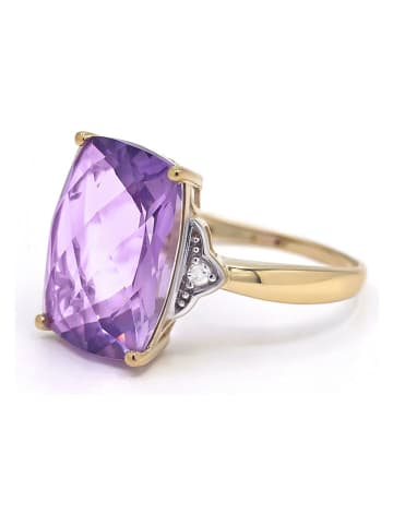 LE DIAMANTAIRE Gold-Ring "Pink Hill" mit Diamanten und Edelsteinen