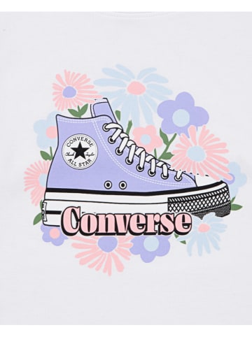 Converse 2-delige outfit wit/paars