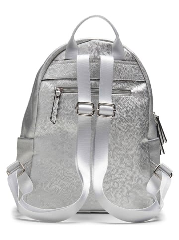Clarks Rugzak "Handlist Lulu" zilverkleurig - (B)24,5 x (H)30 x (D)12 cm