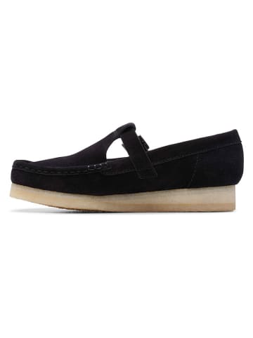 Clarks Leren mocassins "Wallabee" zwart