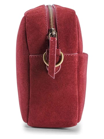 Clarks Skórzana torebka "Kierra" w kolorze czerwonym - 23 x 17 x 8 cm