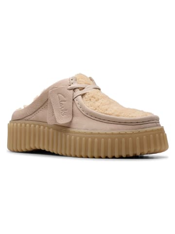 Clarks Leren clogs "Torhill" beige