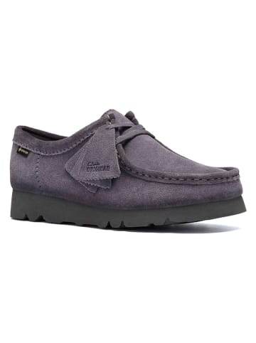 Clarks Leder-Schnürschuhe "Wallabee.GTX" in Lila