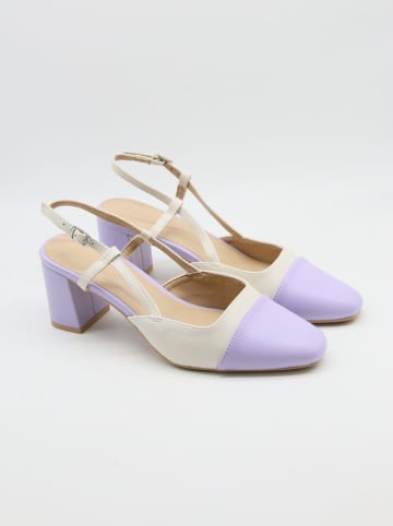 Bellucci Slingpumps in Creme/ Lila