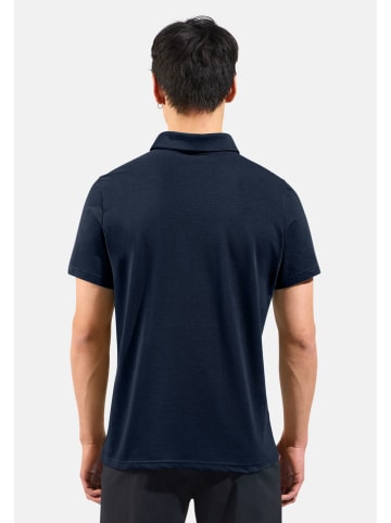 Odlo Koszulka polo "Essential Solid" w kolorze granatowym