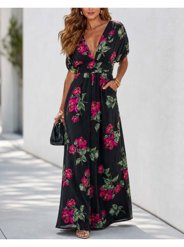 Milan Kiss Jumpsuit zwart/roze