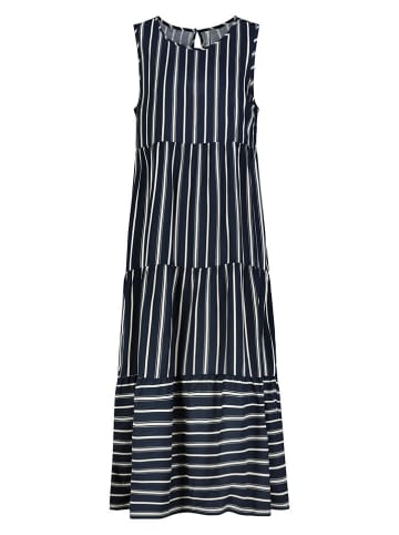 Sublevel Kleid in Dunkelblau/ Weiß