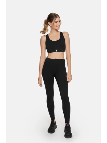 Cardio Bunny Legginsy sportowe "Eclipse" w kolorze czarnym