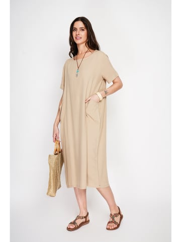 Le Jardin du Lin Kleid in Beige