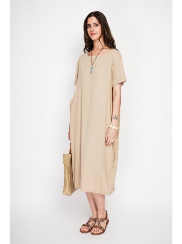 Le Jardin du Lin Kleid in Beige