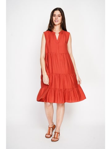 Le Jardin du Lin Kleid in Rot