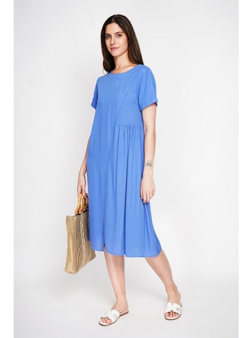 Le Jardin du Lin Kleid in Blau