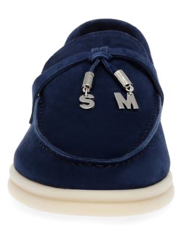 Steve Madden Leder-Mokassins "Portland" in Dunkelblau