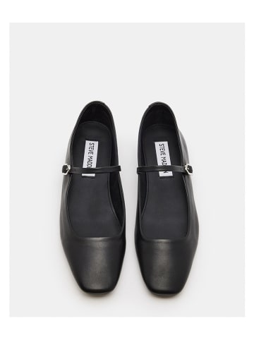 Steve Madden Skórzane baleriny w kolorze czarnym z paskiem