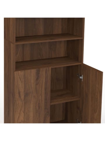 IDOMYA Factory Hochschrank ''Tom'' in Braun - (B)60 x (H)170 x (T)30 cm