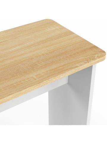 IDOMYA Factory 5-delige eettafelset ''Andy'' wit/beige