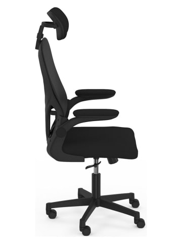 IDOMYA Factory Bureaustoel ''James'' zwart - (B)59 x (H)120,5 x (D)56 cm