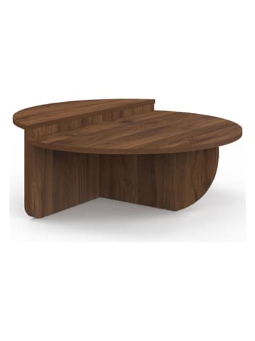 IDOMYA Factory Couchtisch in Braun - (H)35 x Ø 90 cm