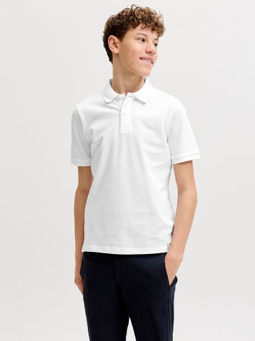 JACK & JONES Junior Koszulka polo "Laweston" w kolorze białym