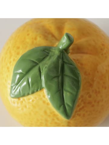 Boltze 2er-Set: Dekofiguren "Obst" in Gelb/ Orange - (H)7 x Ø 7,5 cm
