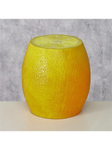 Boltze Hocker "Lemon" w kolorze żółtym - wys. 41,5 x Ø 39,5 cm