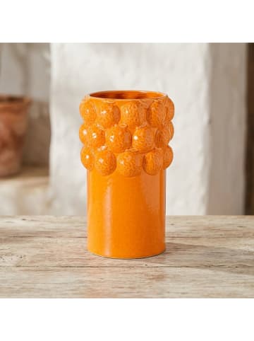 Boltze Vase "Orange" in Orange - (H)25 x Ø 16 cm