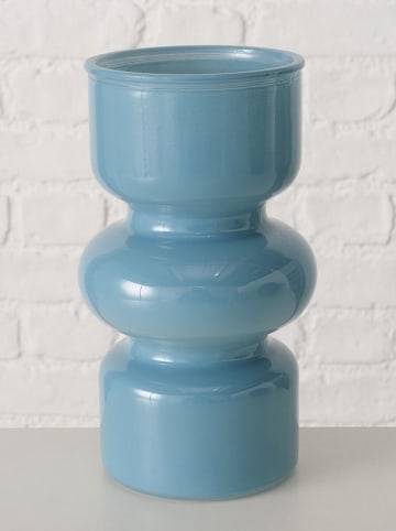 Boltze 2er-Set: Vasen "Maika" in Blau/ Hellblau - (H)18 cm