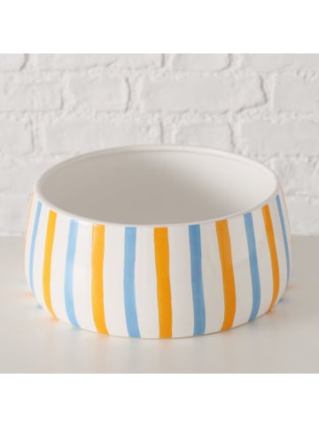 Boltze Schale "Azzurro" in Hellblau/ Orange - Ø 22 cm