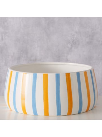 Boltze Schale "Azzurro" in Hellblau/ Orange - Ø 22 cm